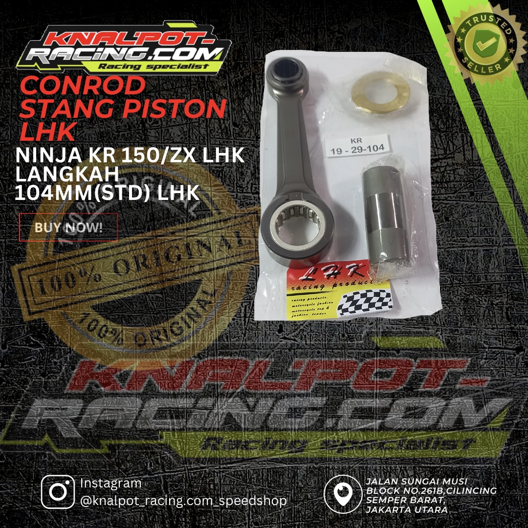 CONROD STANG PISTON LHK NINJA KR 150/ZX LHK LANGKAH 104MM(STD) LHK